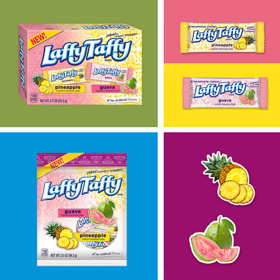 Dulceria Packaging Nerds, Pixy Stix, Laffy Taffy Icon Creative Agency