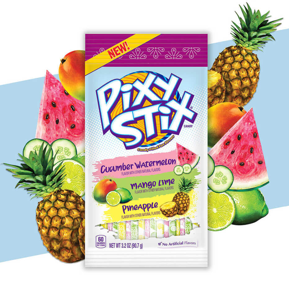 Dulceria Packaging Nerds, Pixy Stix, Laffy Taffy Icon Creative Agency